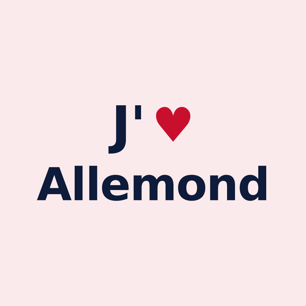 Magnet personnalisé Allemond — design J'aime Allemond