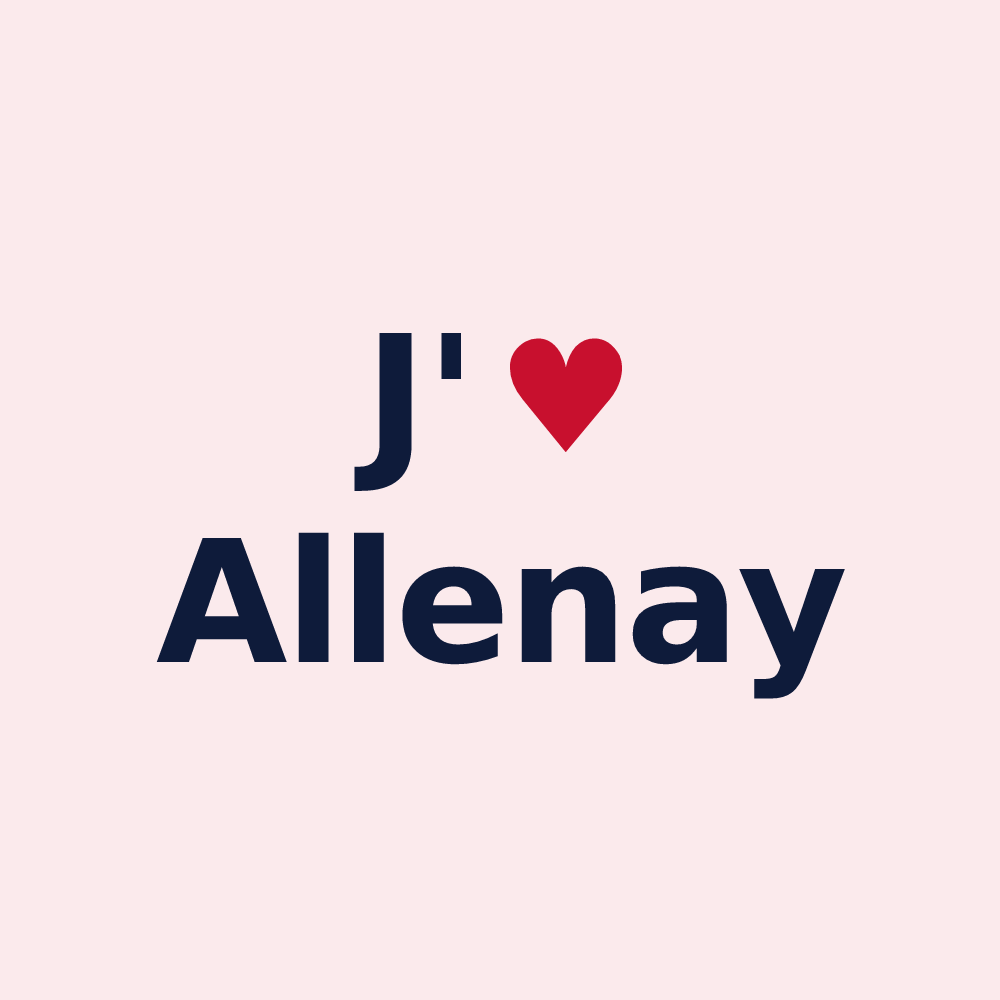 Magnet personnalisé Allenay — design J'aime Allenay