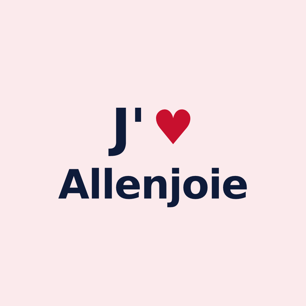 Magnet personnalisé Allenjoie — design J'aime Allenjoie