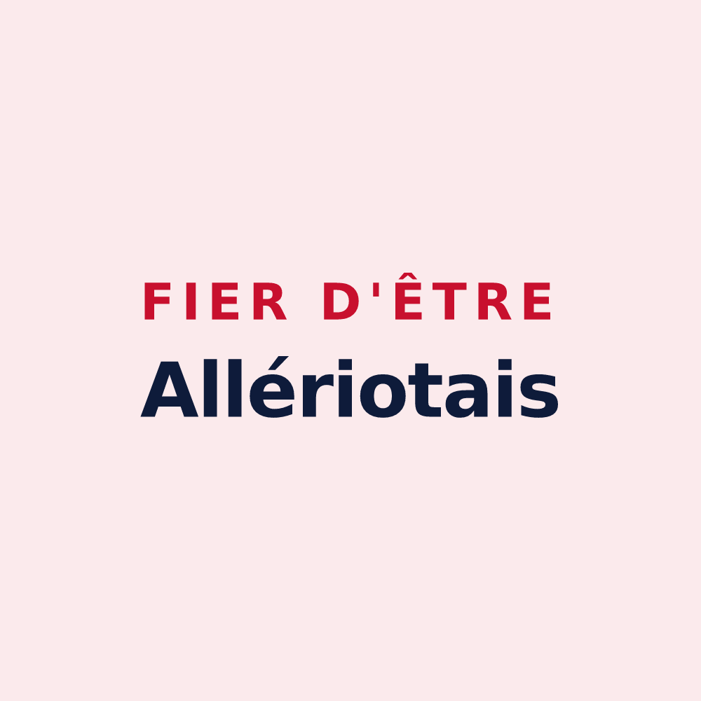 Magnet « Fier d'être Allériotais » — design pour Allériot