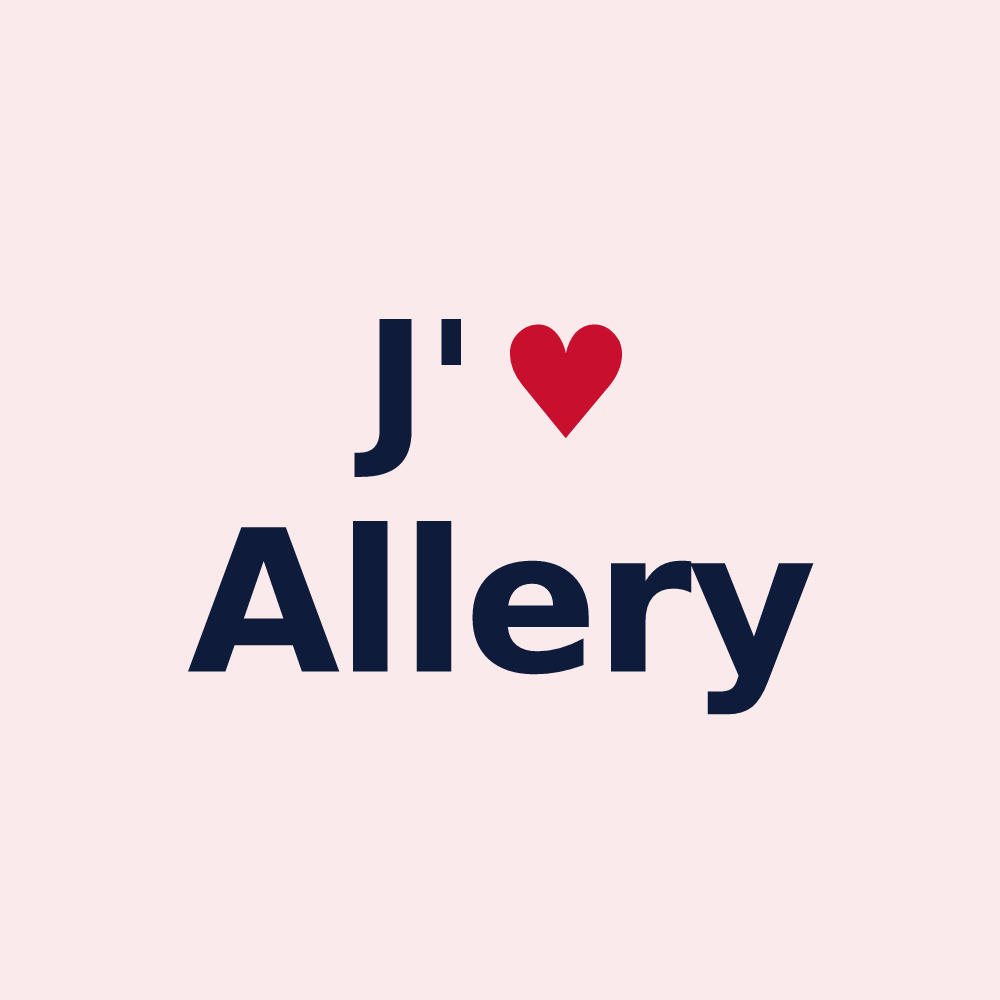 Magnet personnalisé Allery — design J'aime Allery