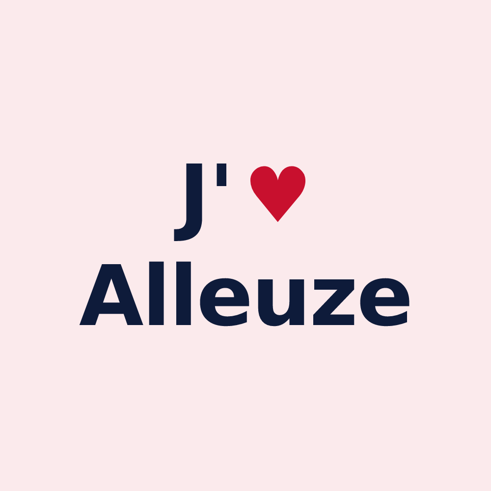 Magnet personnalisé Alleuze — design J'aime Alleuze