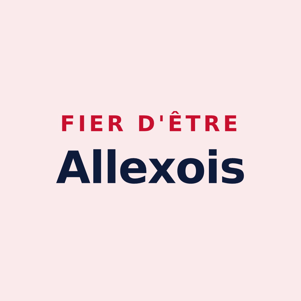 Magnet « Fier d'être Allexois » — design pour Allex