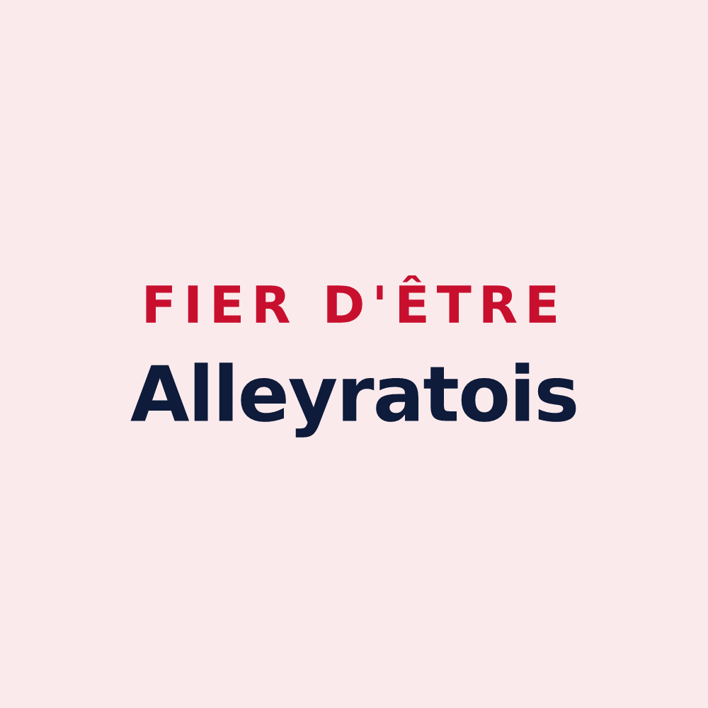 Magnet « Fier d'être Alleyratois » — design pour Alleyrat