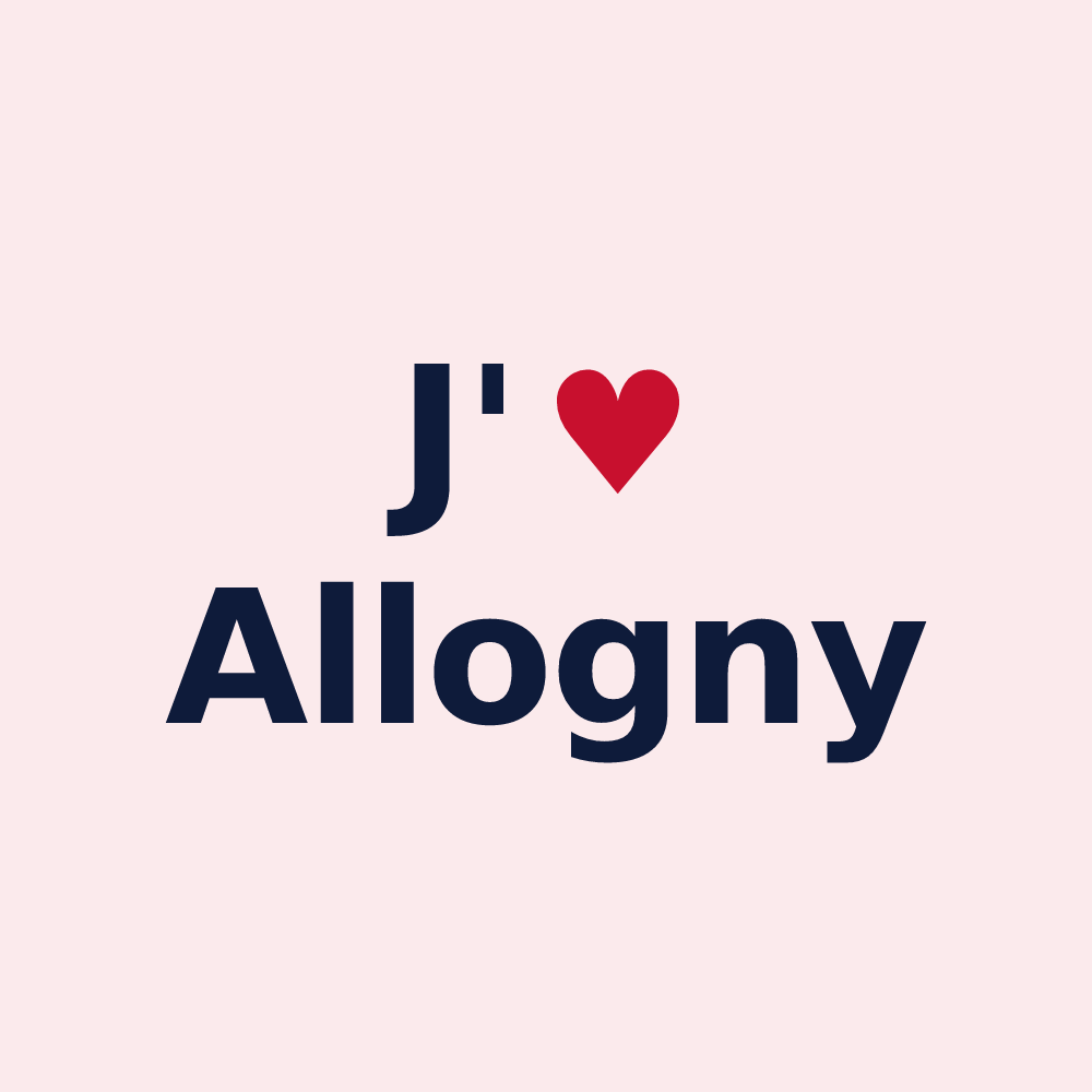 Magnet personnalisé Allogny — design J'aime Allogny