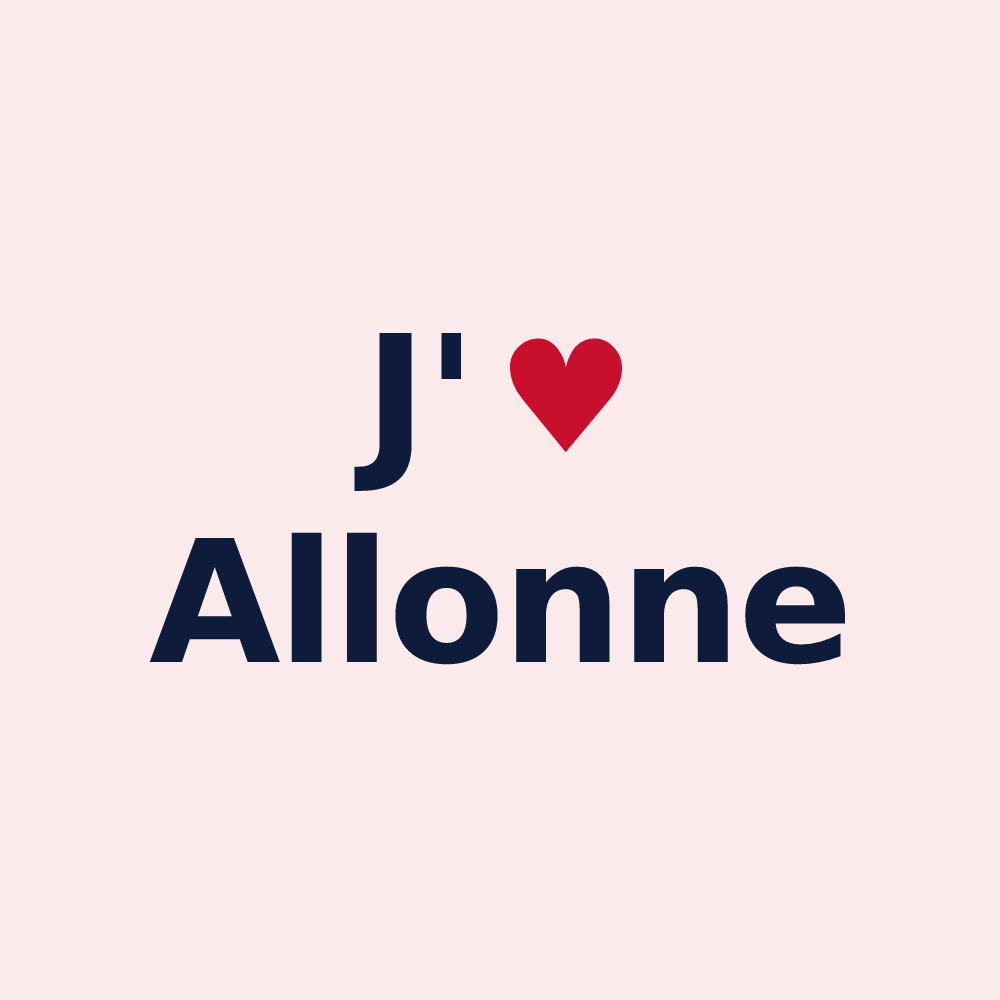 Magnet personnalisé Allonne — design J'aime Allonne