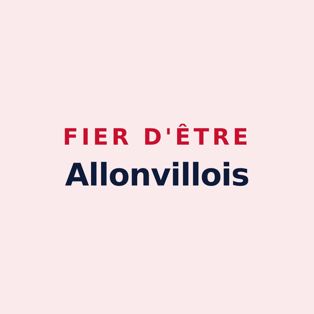 Magnet « Fier d'être Allonvillois » — design pour Allonville