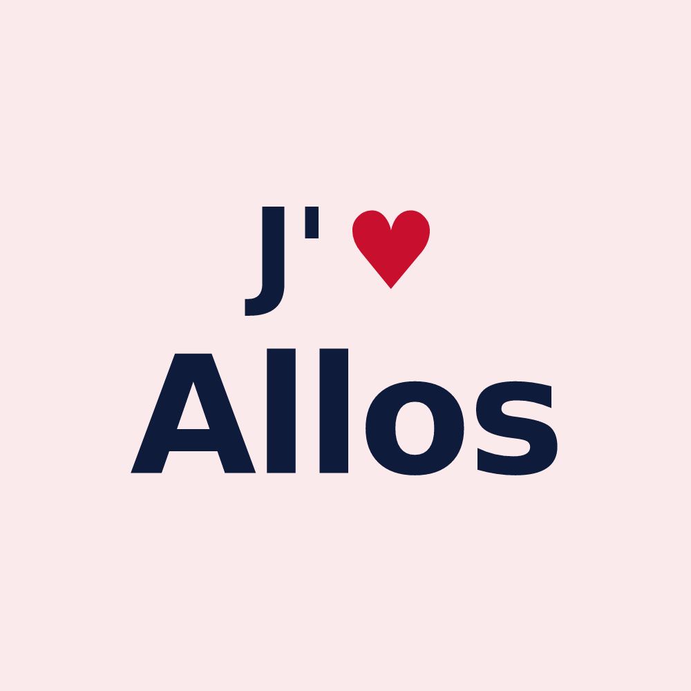 Magnet personnalisé Allos — design J'aime Allos