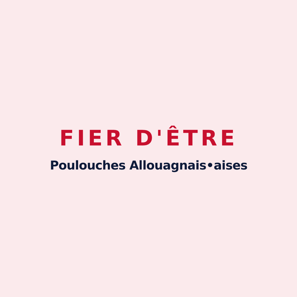Magnet « Fier d'être Poulouches 
Allouagnais•aises » — design pour Allouagne