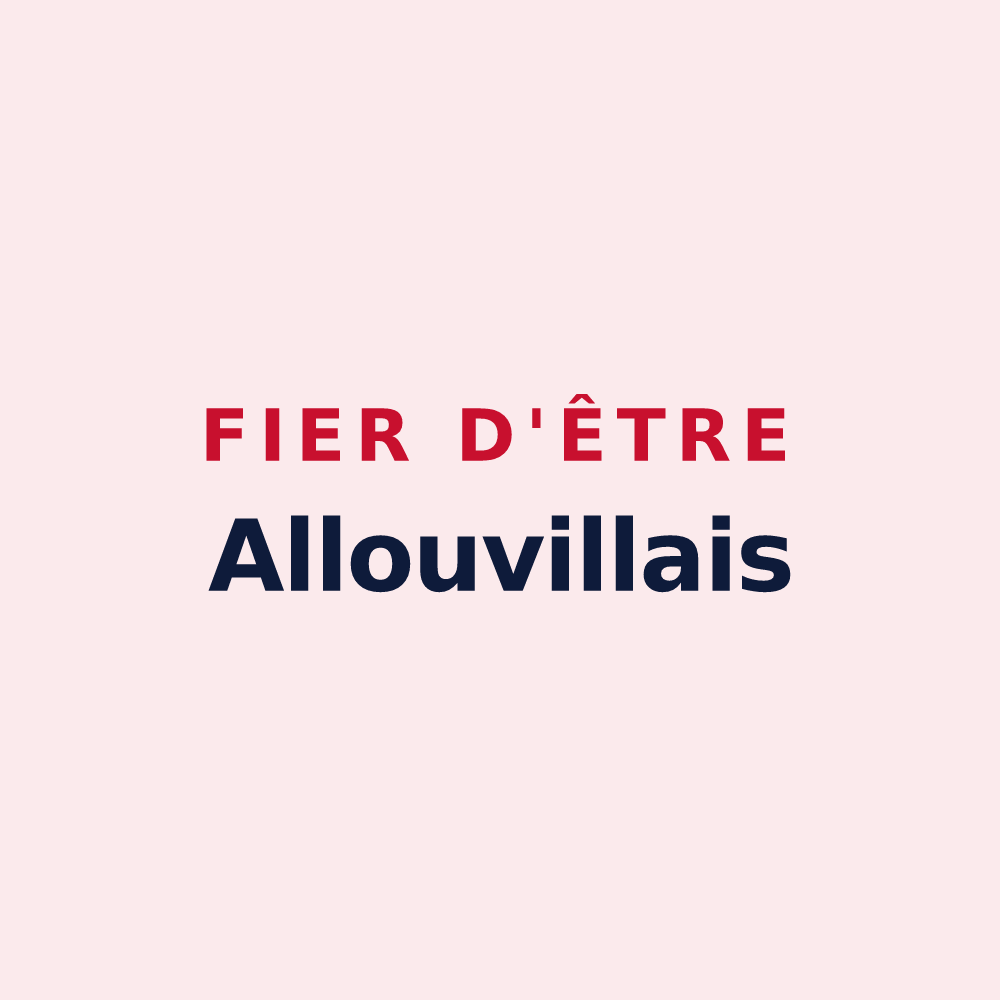 Magnet « Fier d'être Allouvillais » — design pour Allouville-Bellefosse