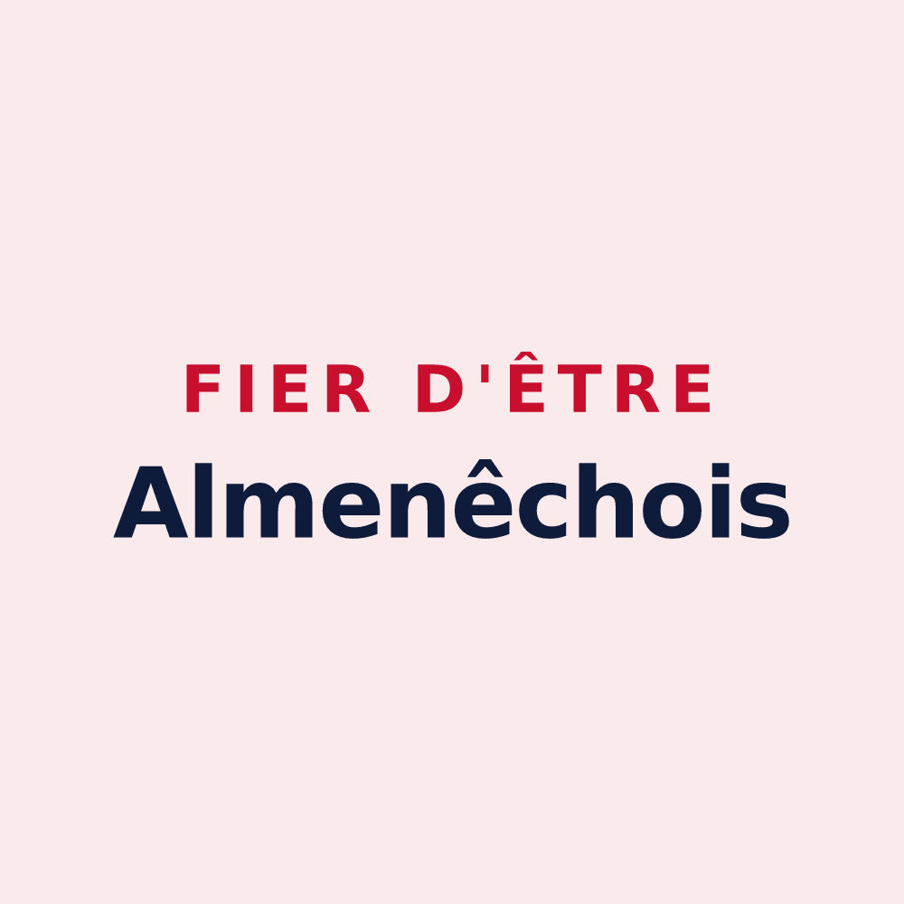 Magnet « Fier d'être Almenêchois » — design pour Almenêches