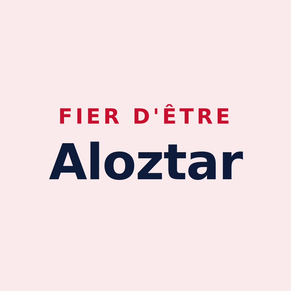 Magnet « Fier d'être Aloztar » — design pour Alos-Sibas-Abense