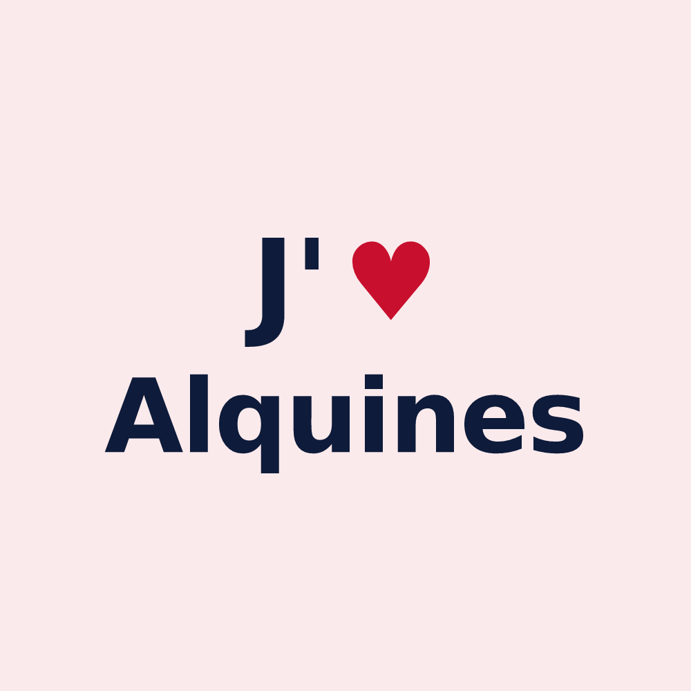 Magnet personnalisé Alquines — design J'aime Alquines