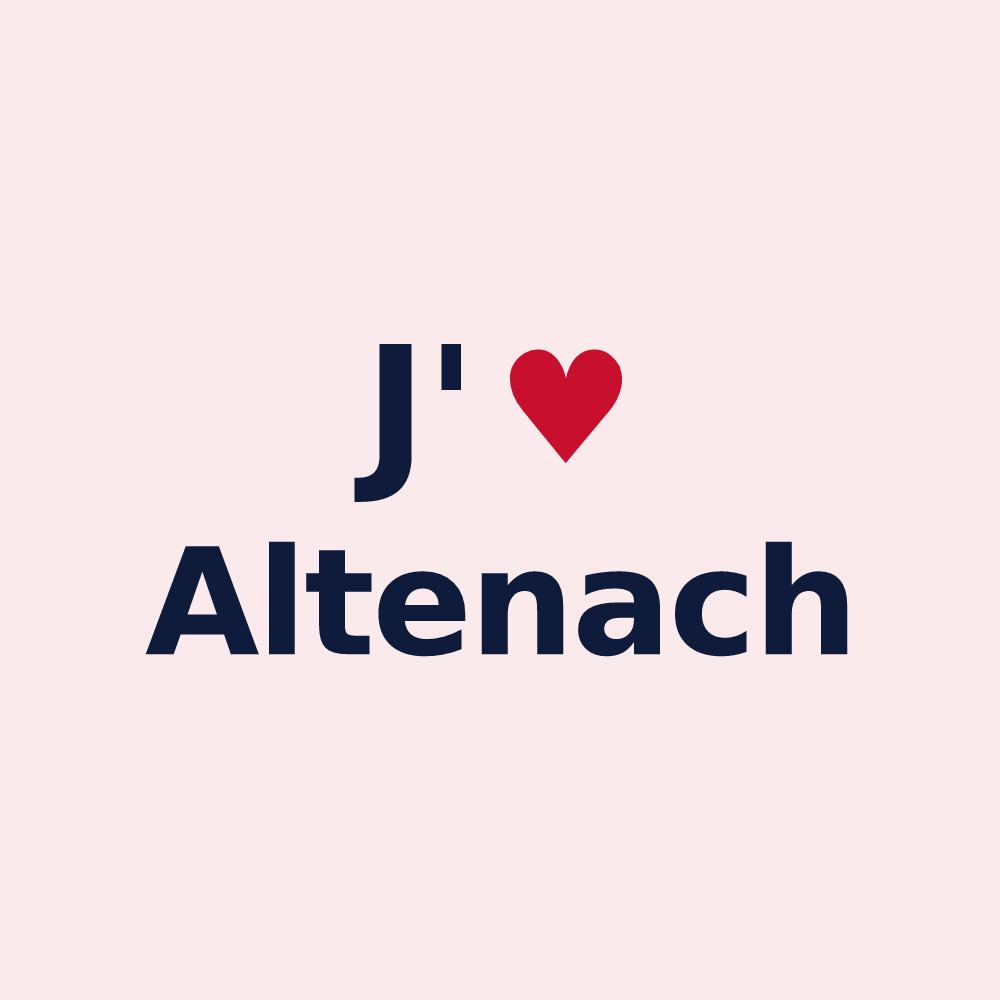 Magnet personnalisé Altenach — design J'aime Altenach
