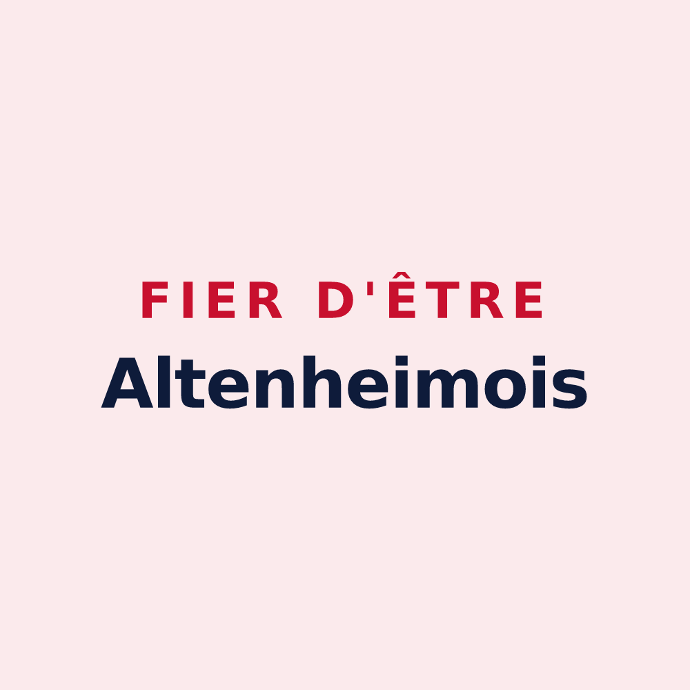Magnet « Fier d'être Altenheimois » — design pour Altenheim