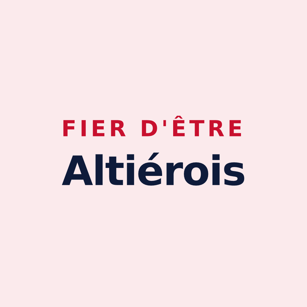 Magnet « Fier d'être Altiérois » — design pour Altier
