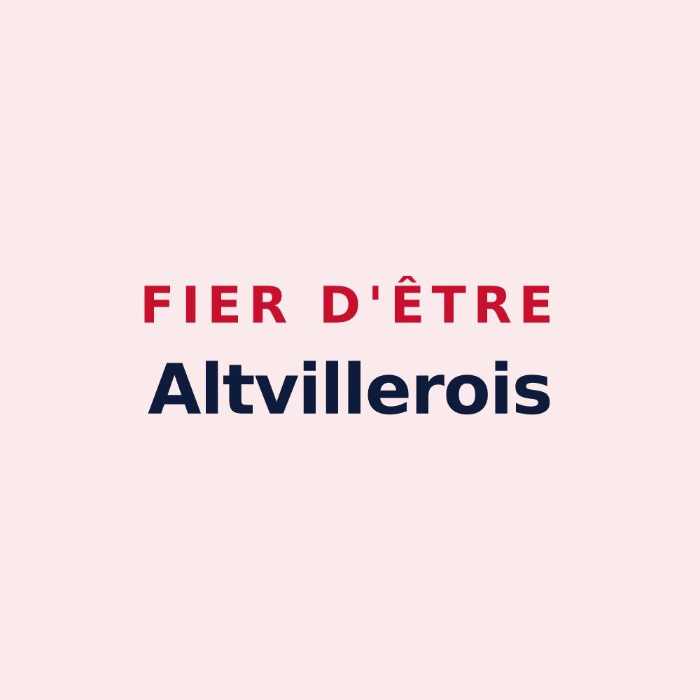Magnet « Fier d'être Altvillerois » — design pour Altviller