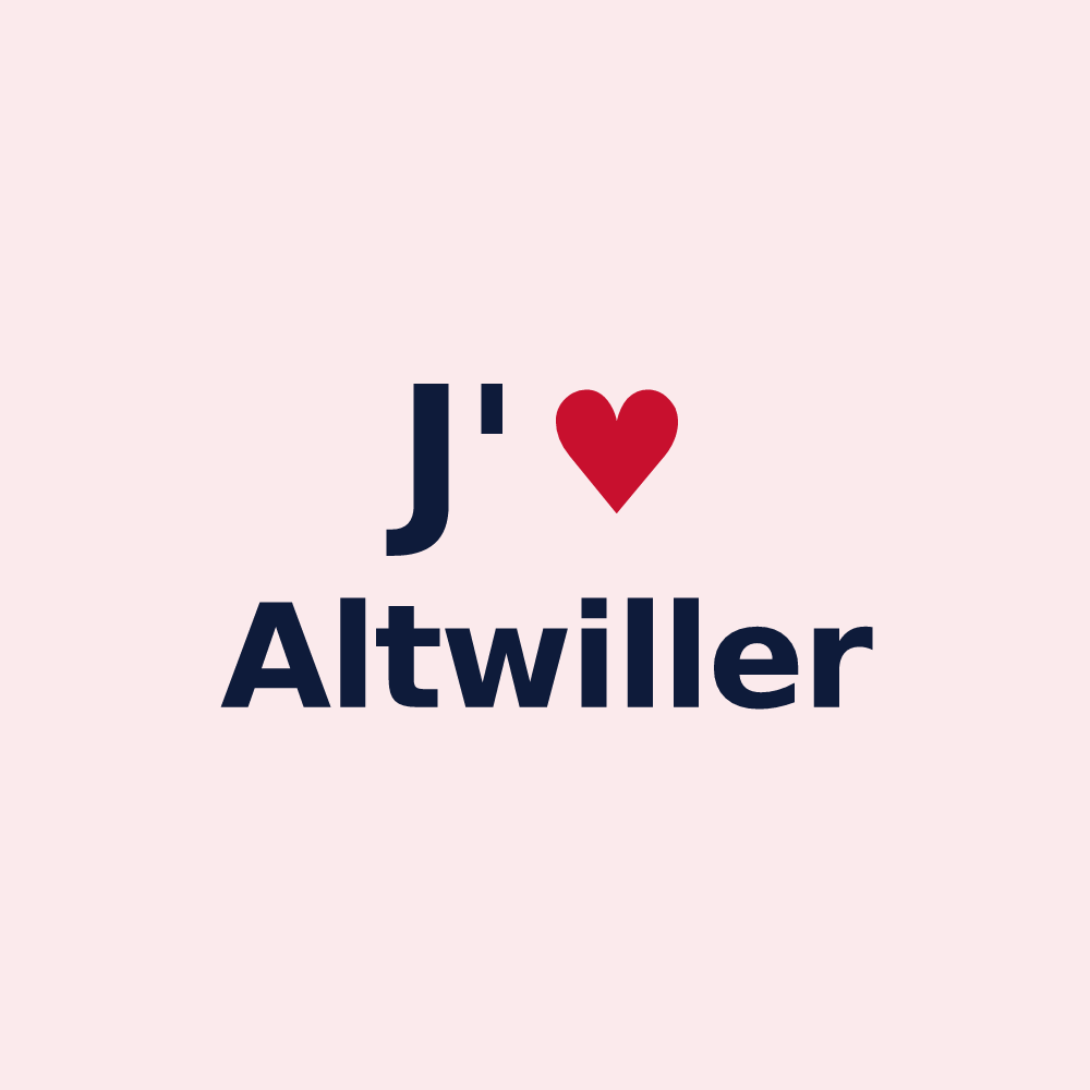 Magnet personnalisé Altwiller — design J'aime Altwiller