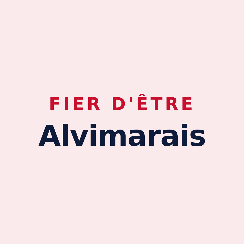 Magnet « Fier d'être Alvimarais » — design pour Alvimare