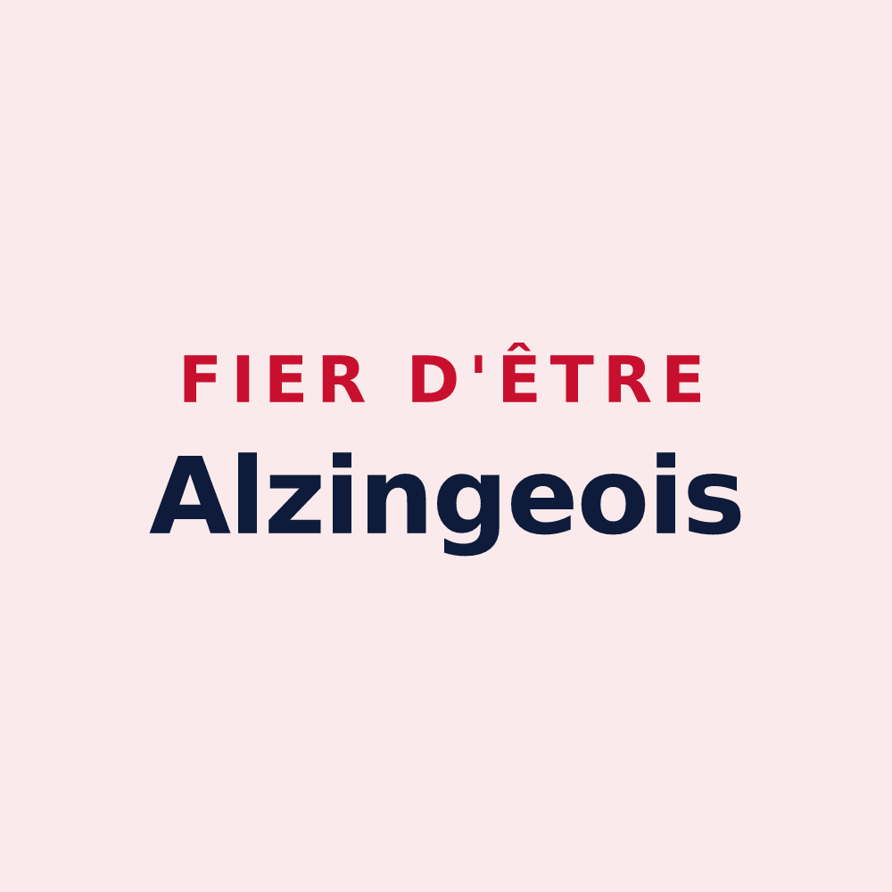 Magnet « Fier d'être Alzingeois » — design pour Alzing