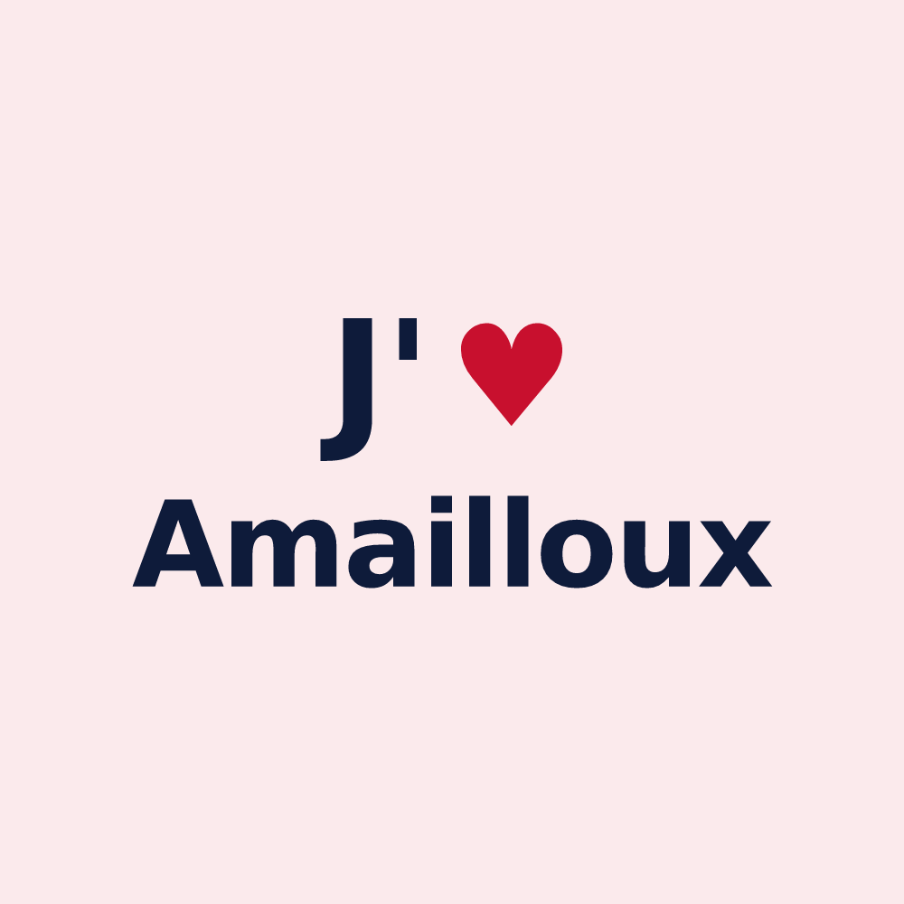 Magnet personnalisé Amailloux — design J'aime Amailloux