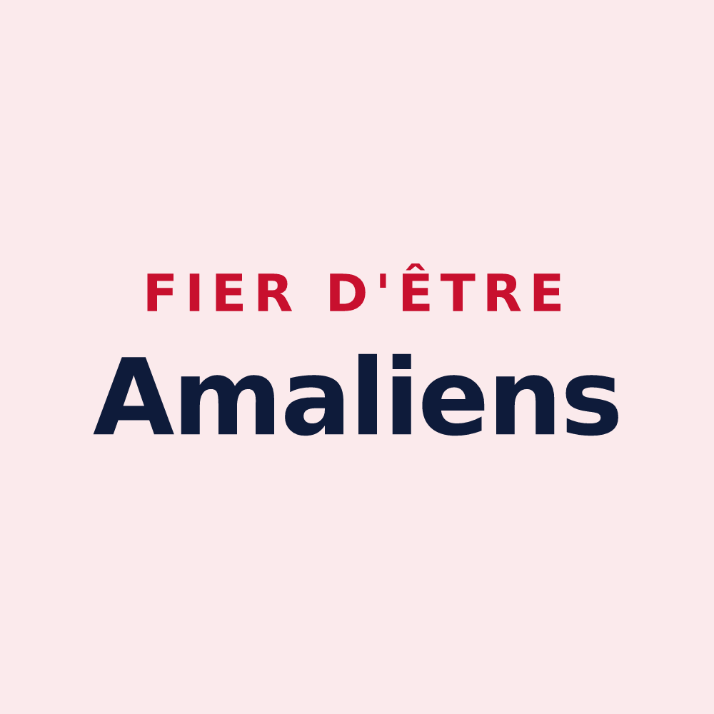 Magnet « Fier d'être Amaliens » — design pour Amailloux