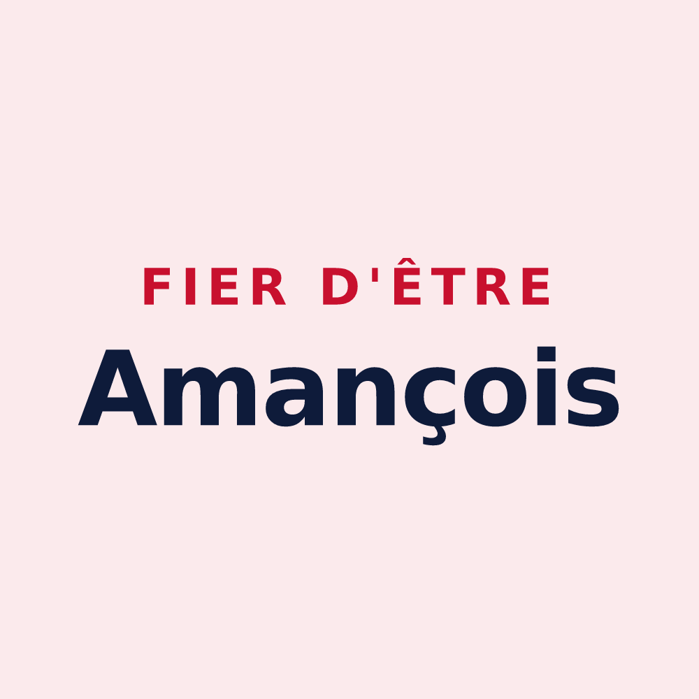 Magnet « Fier d'être Amançois » — design pour Amance