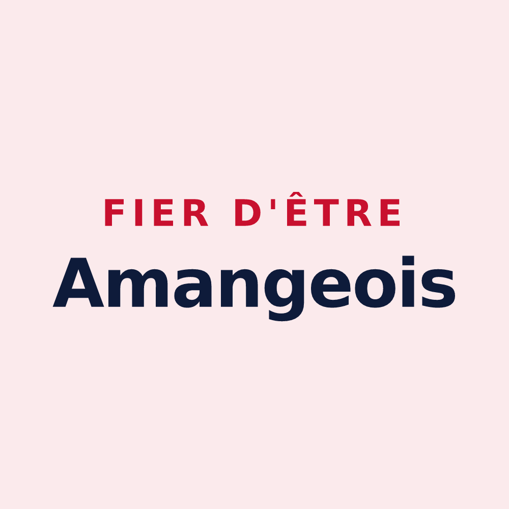 Magnet « Fier d'être Amangeois » — design pour Amange