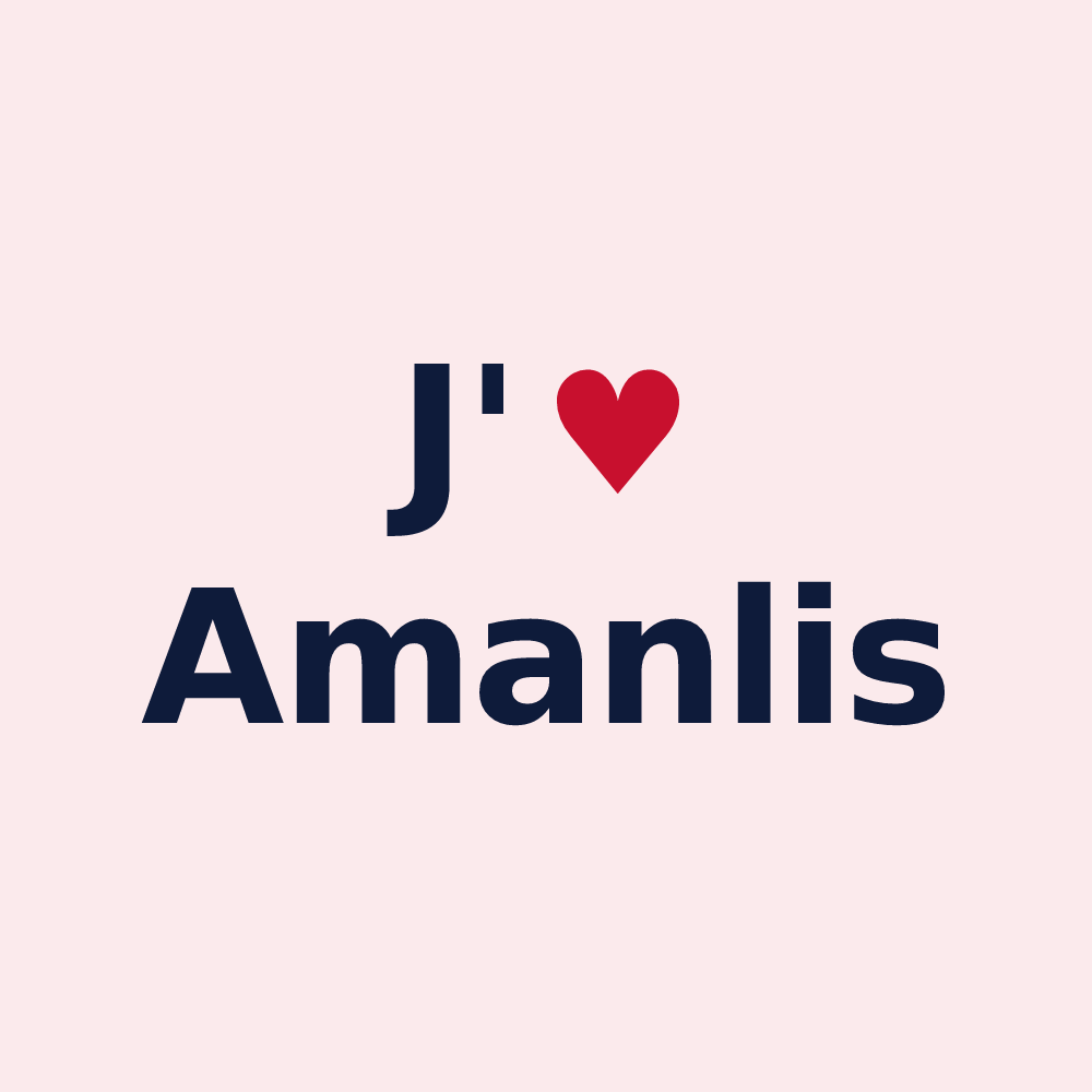 Magnet personnalisé Amanlis — design J'aime Amanlis
