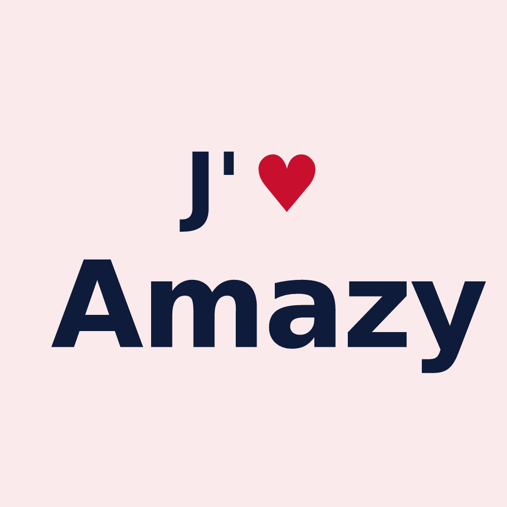 Magnet personnalisé Amazy — design J'aime Amazy