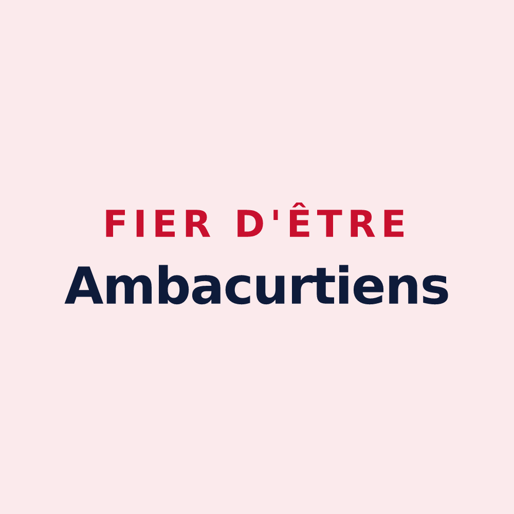 Magnet « Fier d'être Ambacurtiens » — design pour Ambacourt