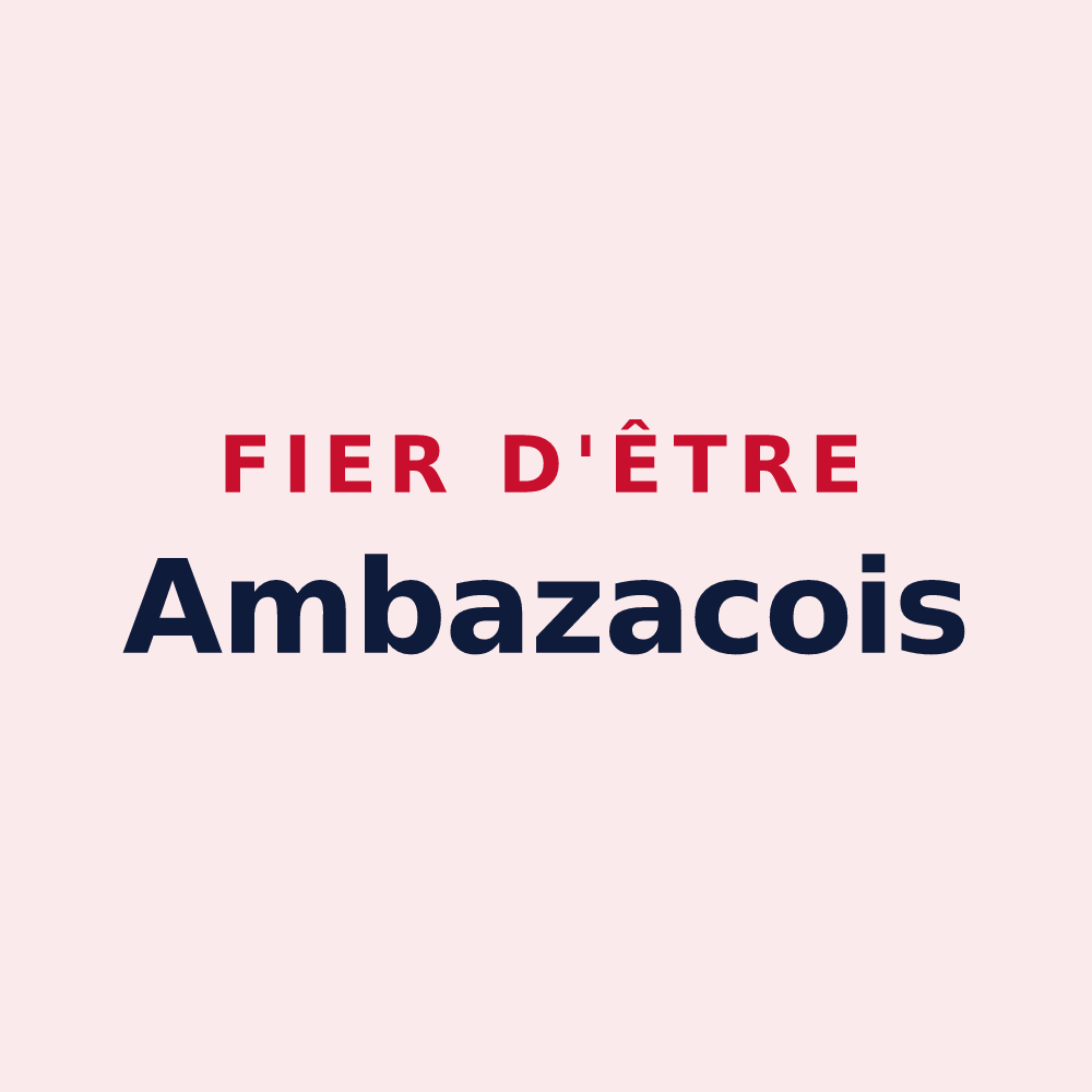 Magnet « Fier d'être Ambazacois » — design pour Ambazac