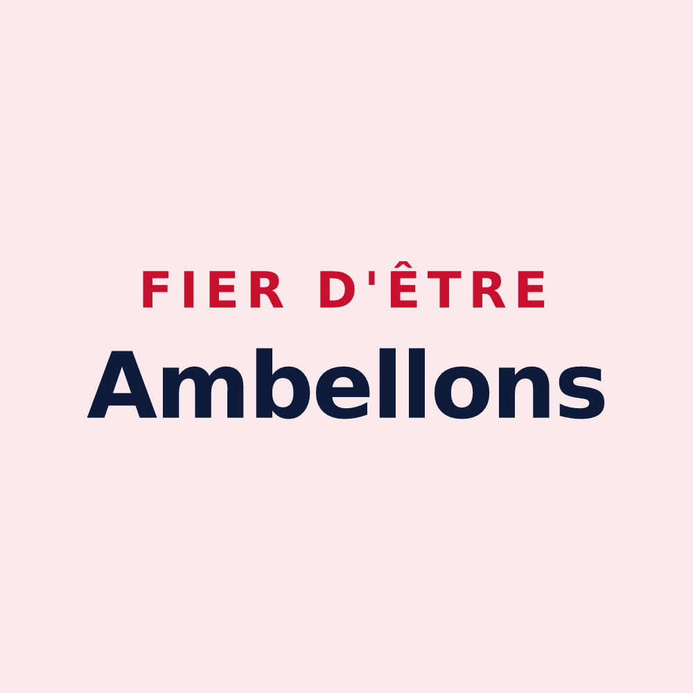 Magnet « Fier d'être Ambellons » — design pour Ambel