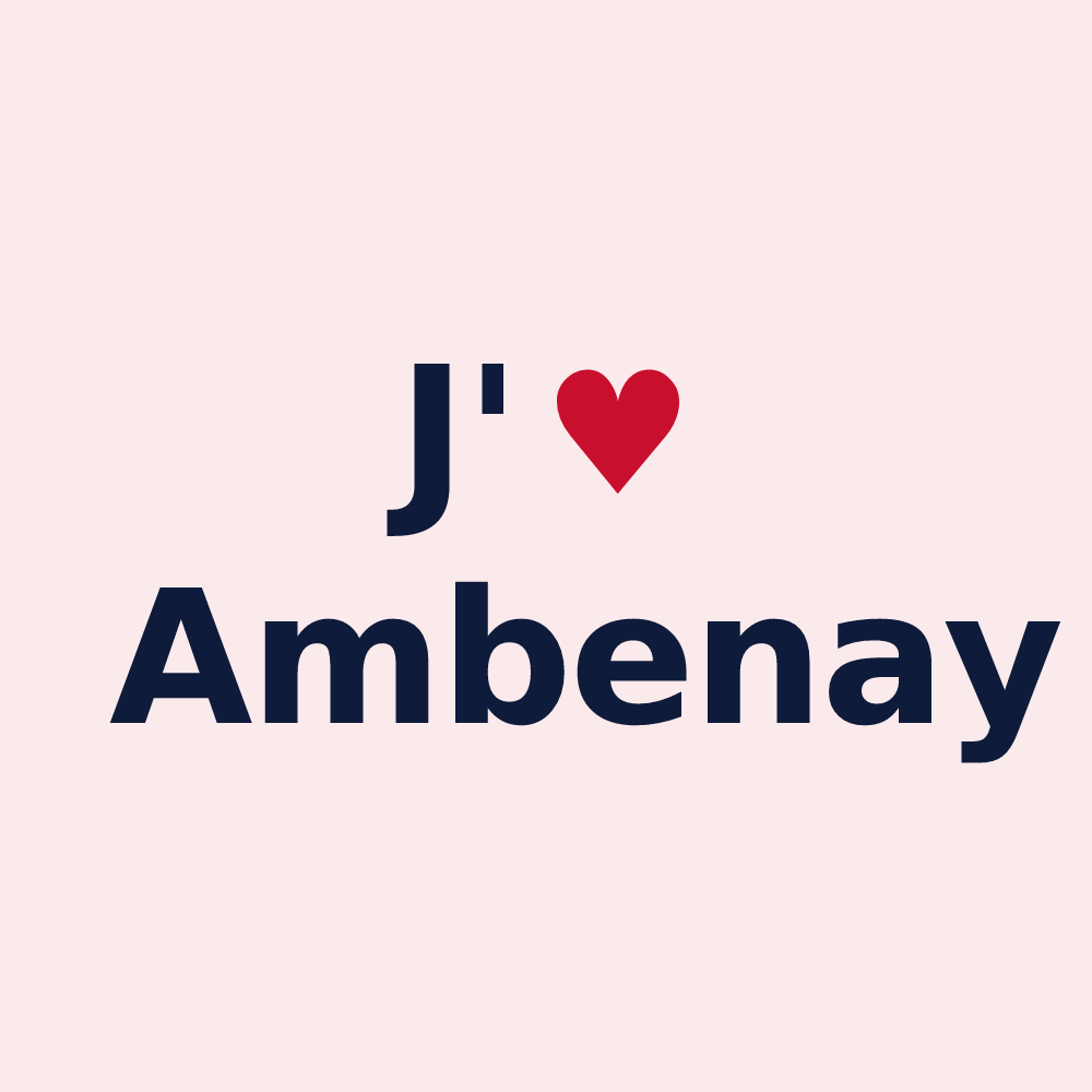 Magnet personnalisé Ambenay — design J'aime Ambenay