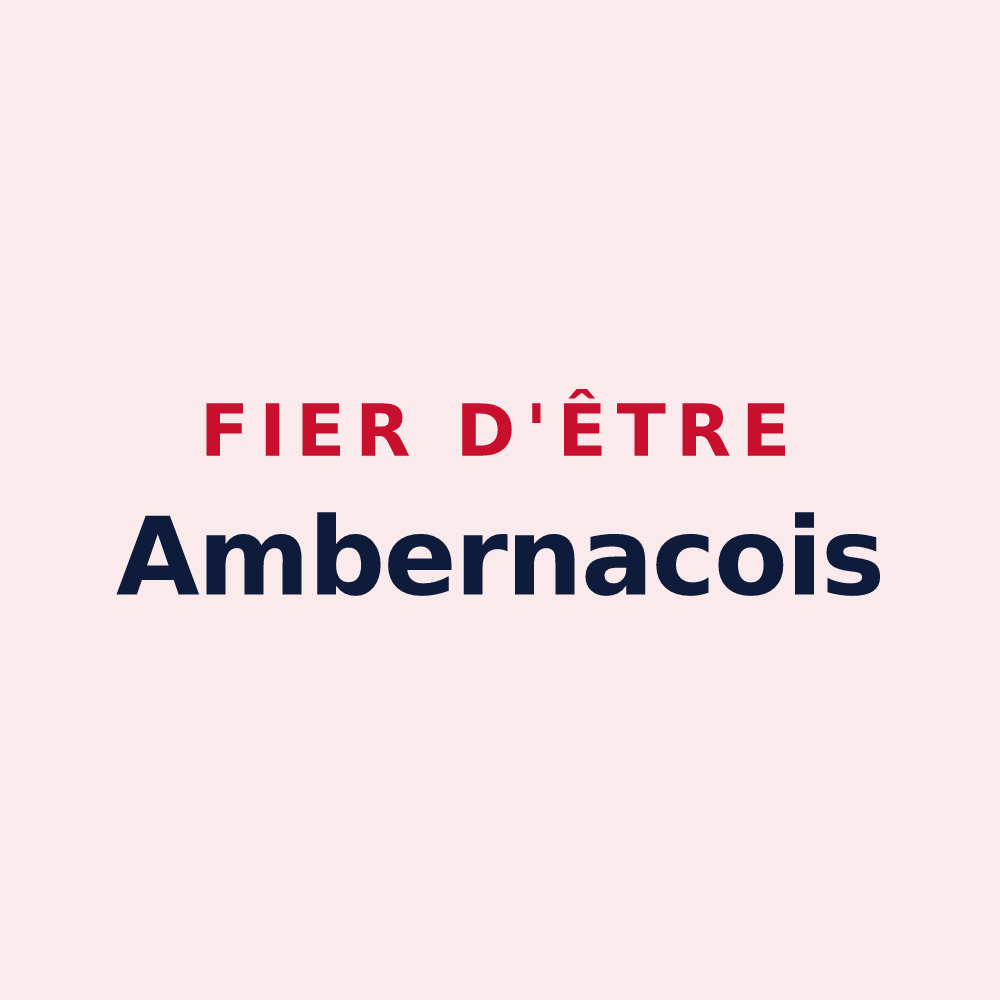 Magnet « Fier d'être Ambernacois » — design pour Ambernac