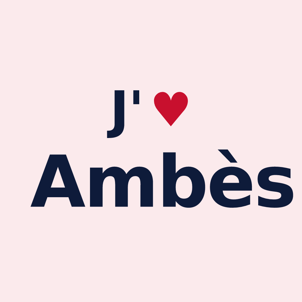 Magnet personnalisé Ambès — design J'aime Ambès