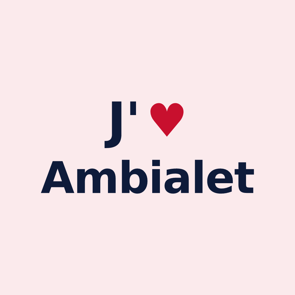 Magnet personnalisé Ambialet — design J'aime Ambialet