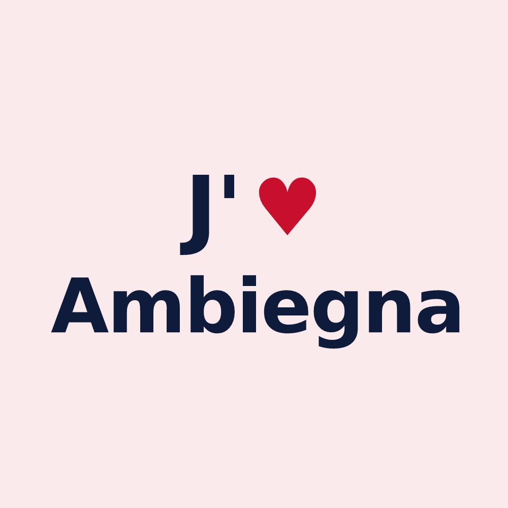 Magnet personnalisé Ambiegna — design J'aime Ambiegna