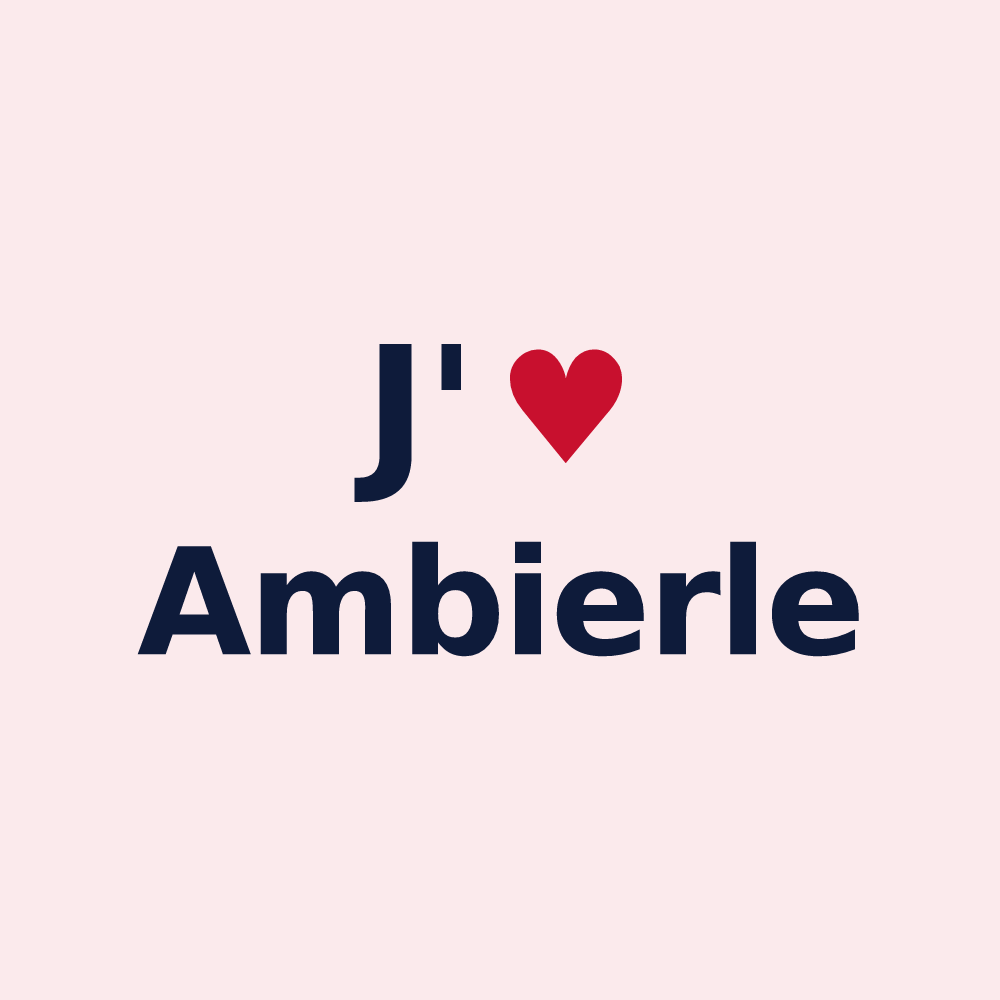 Magnet personnalisé Ambierle — design J'aime Ambierle