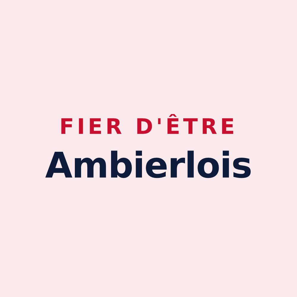 Magnet « Fier d'être Ambierlois » — design pour Ambierle