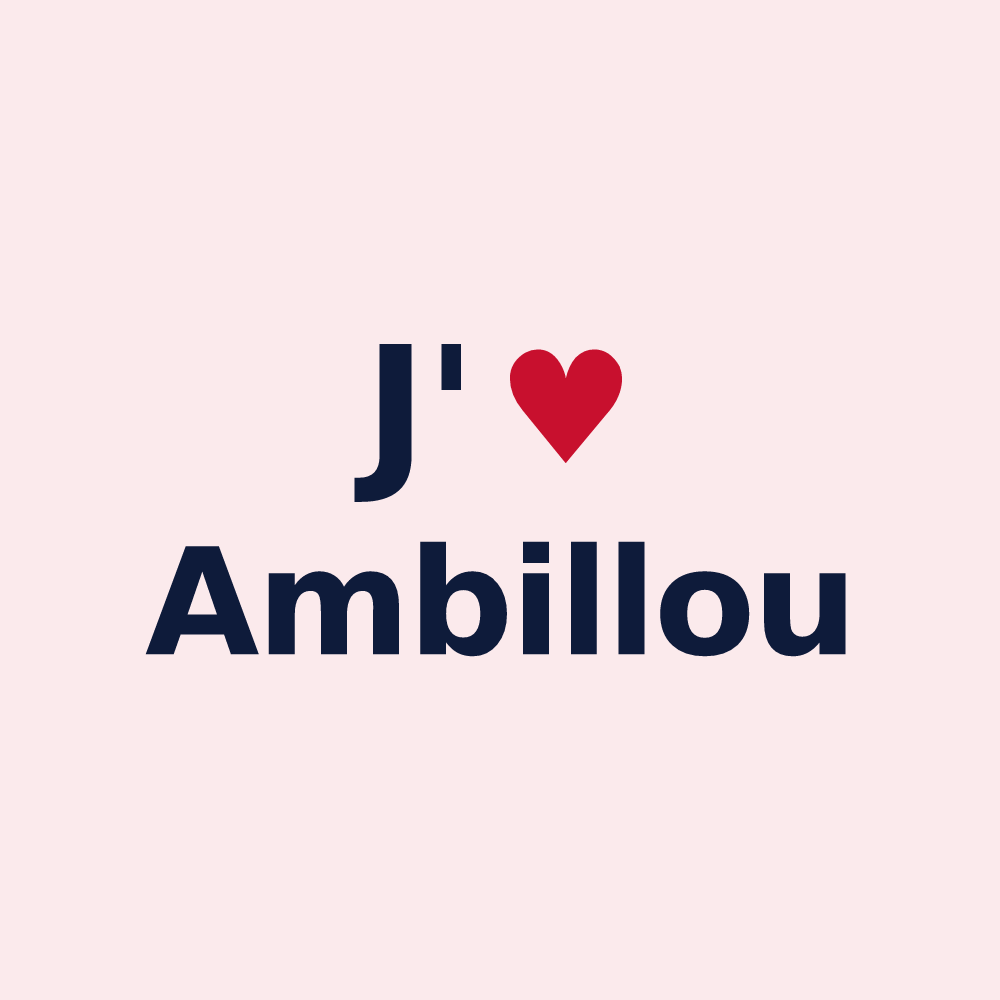 Magnet personnalisé Ambillou — design J'aime Ambillou