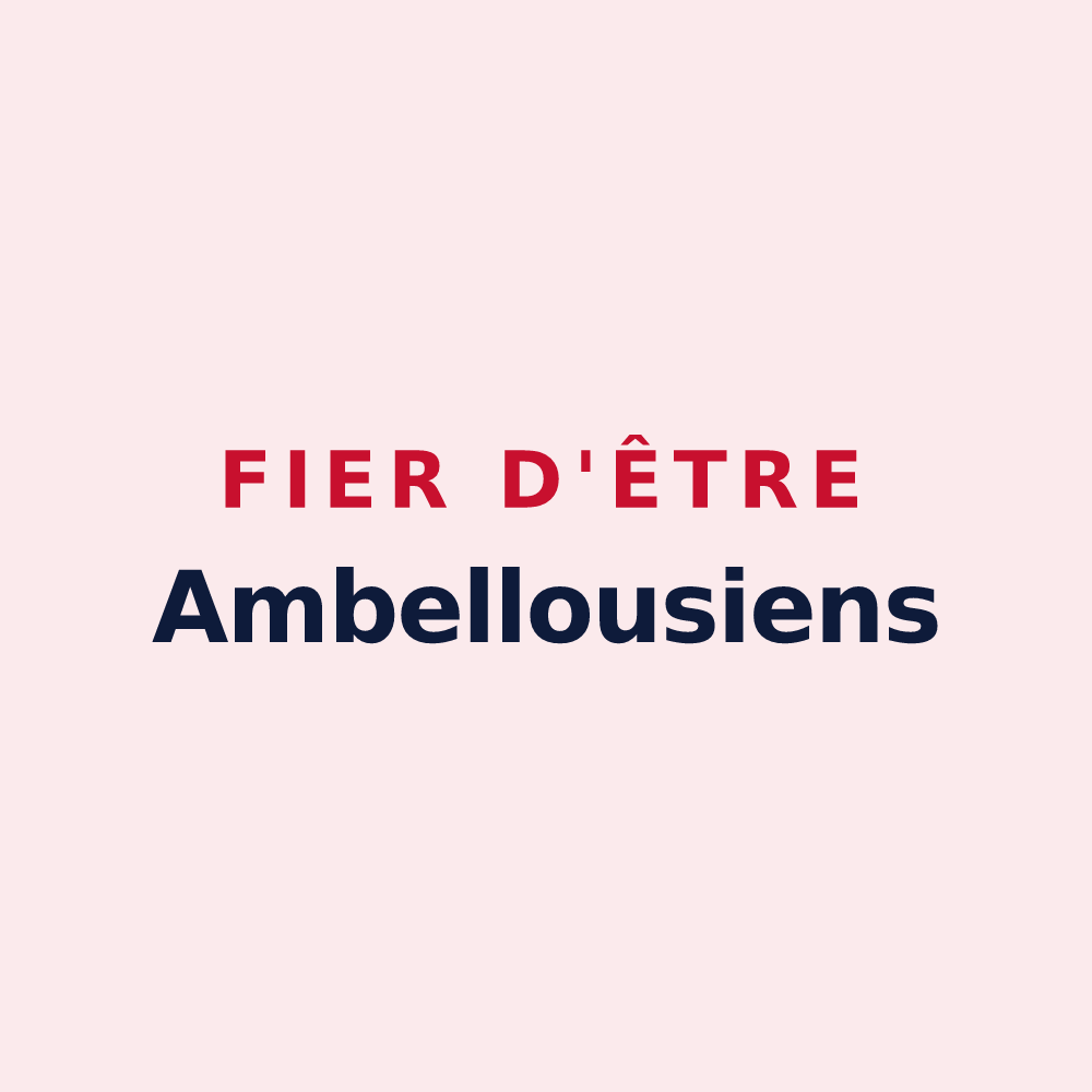Magnet « Fier d'être Ambellousiens » — design pour Ambillou