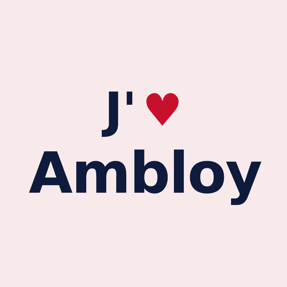 Magnet personnalisé Ambloy — design J'aime Ambloy
