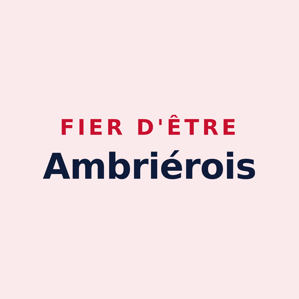 Magnet « Fier d'être Ambriérois » — design pour Ambrief