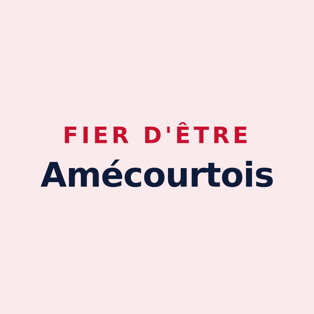 Magnet « Fier d'être Amécourtois » — design pour Amécourt