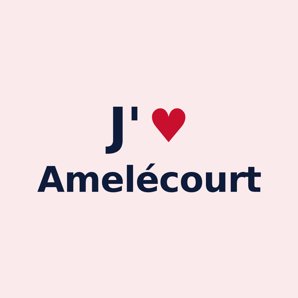 Magnet personnalisé Amelécourt — design J'aime Amelécourt