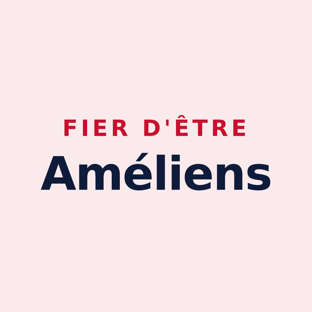 Magnet « Fier d'être Améliens » — design pour Amélie-les-Bains-Palalda