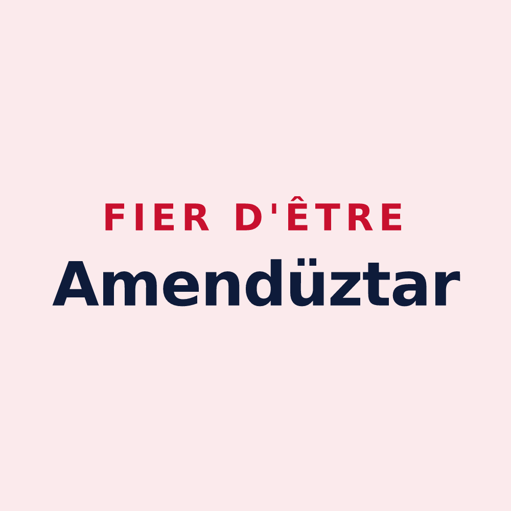 Magnet « Fier d'être Amendüztar » — design pour Amendeuix-Oneix
