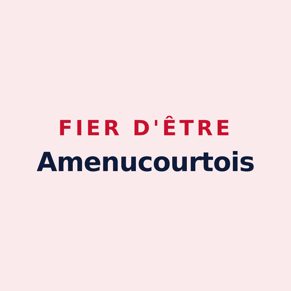 Magnet « Fier d'être Amenucourtois » — design pour Amenucourt