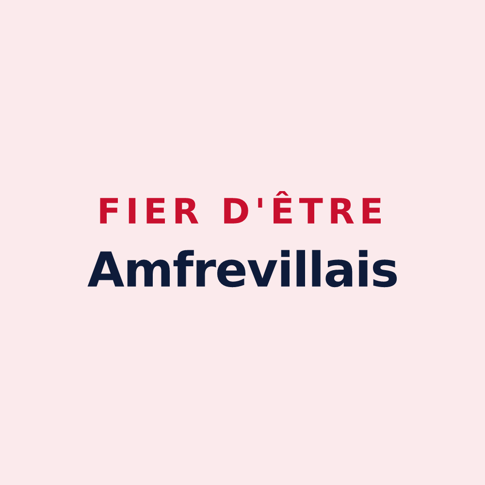 Magnet « Fier d'être Amfrevillais » — design pour Amfreville-les-Champs